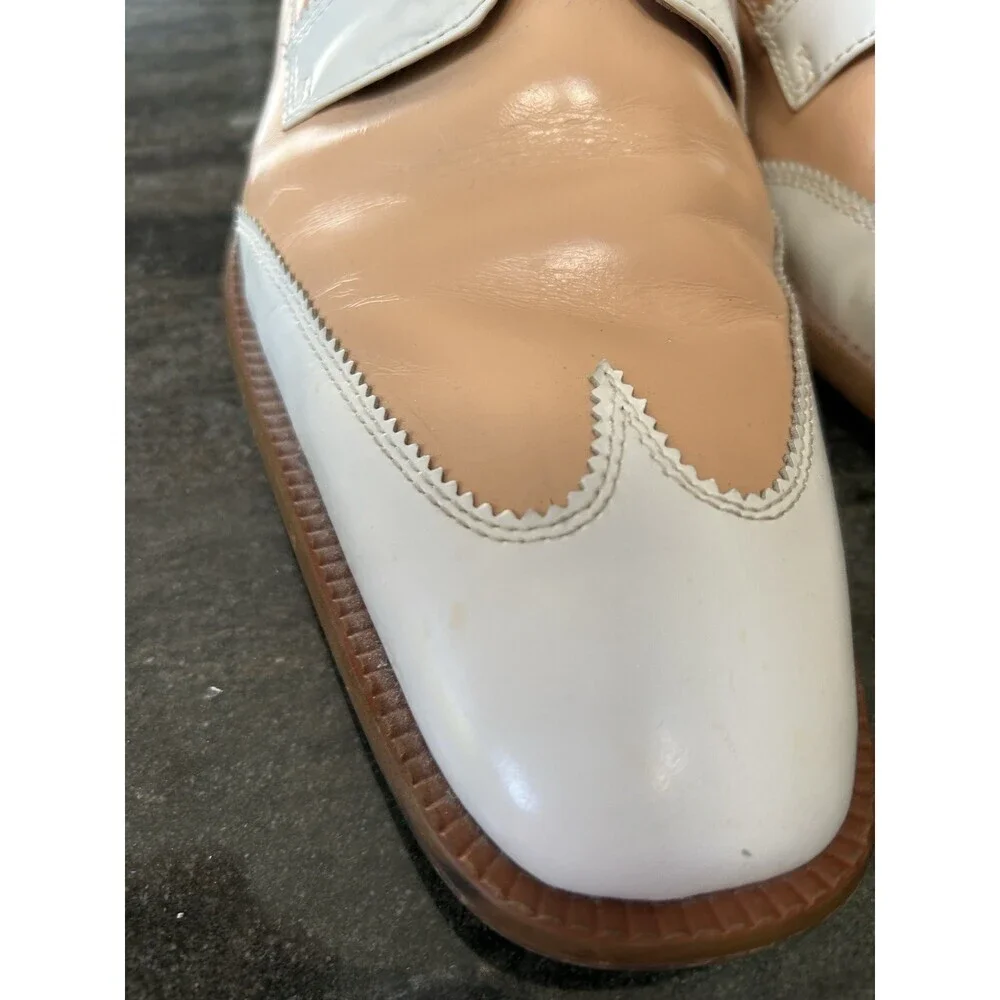 GIORGIO BRUTINI Leather Shoe Sz 12 Vintage, Two Tone